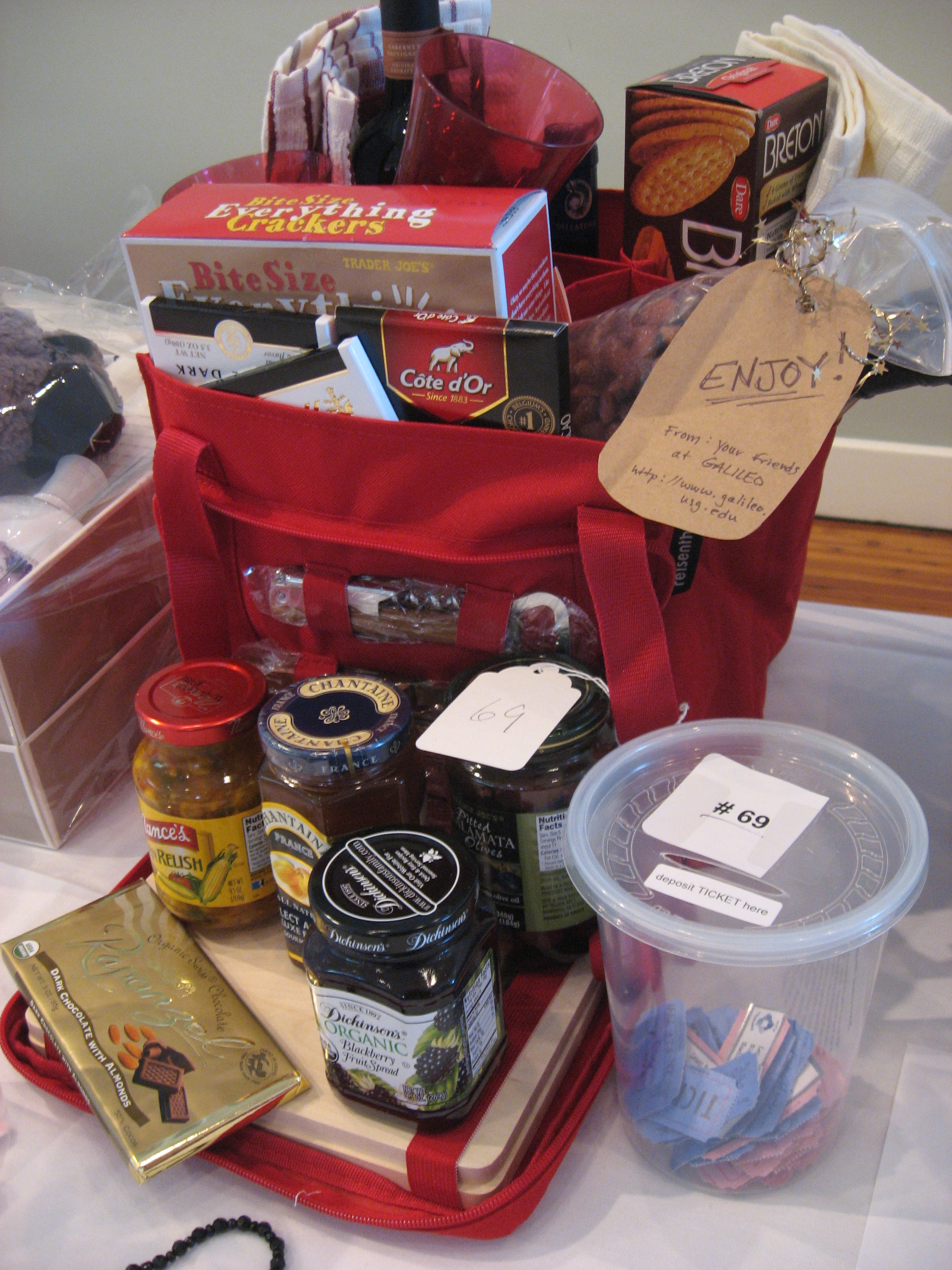 Picnic Basket for GLA Scholarship Raffle GALILEO Scrapbook